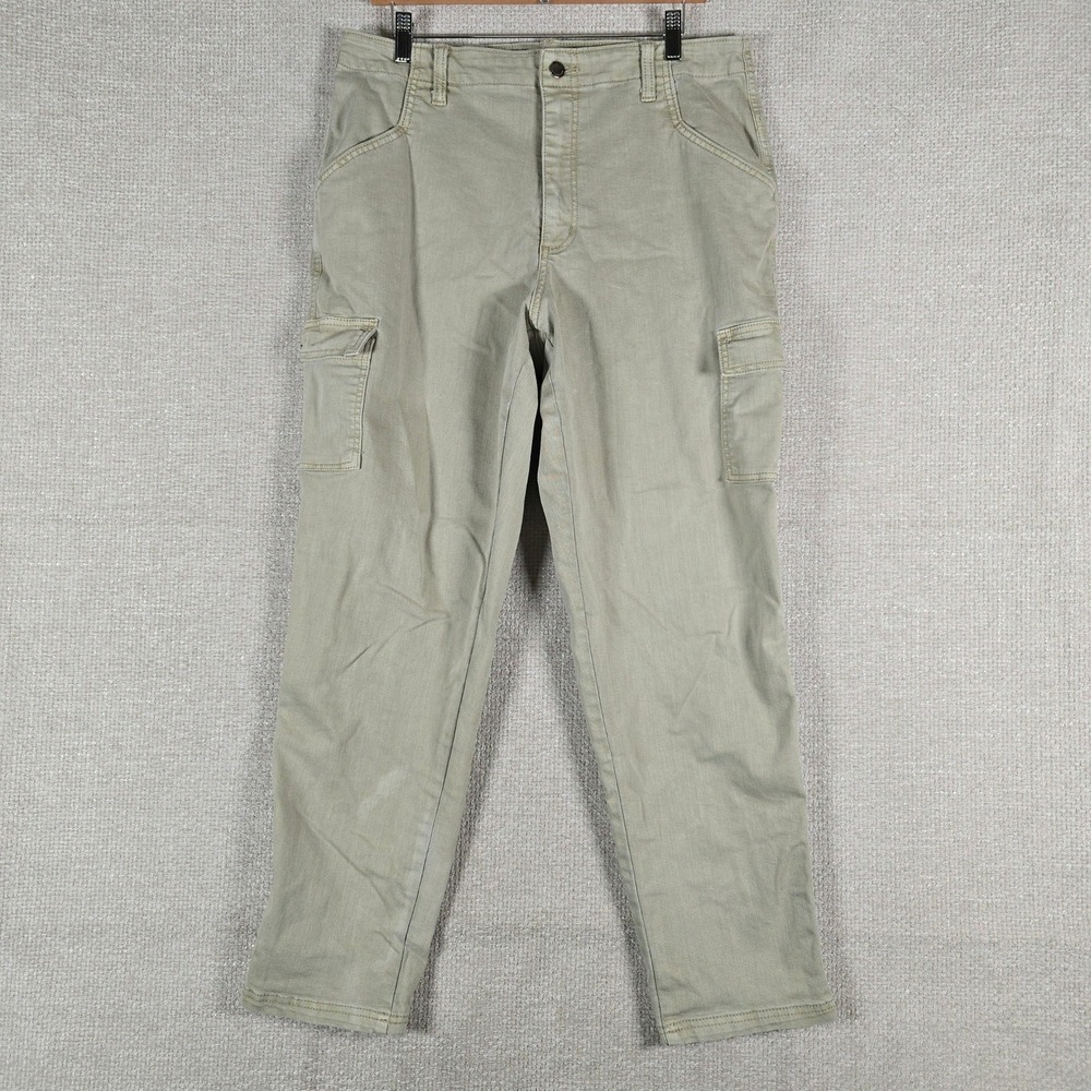 Universal Thread Womens Boyfriend Cargo‎ Pants Khaki Tan 14/32R Stretch Utility